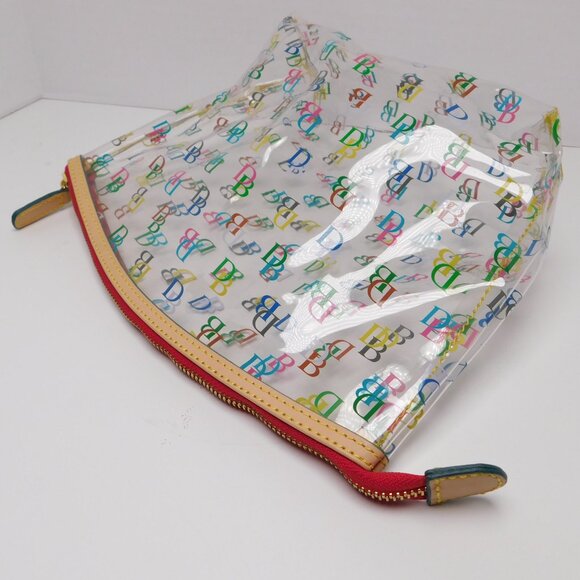 Dooney And Bourke Clear Signature Logo Cosmetic Bag (51825) - Picture 4 of 5